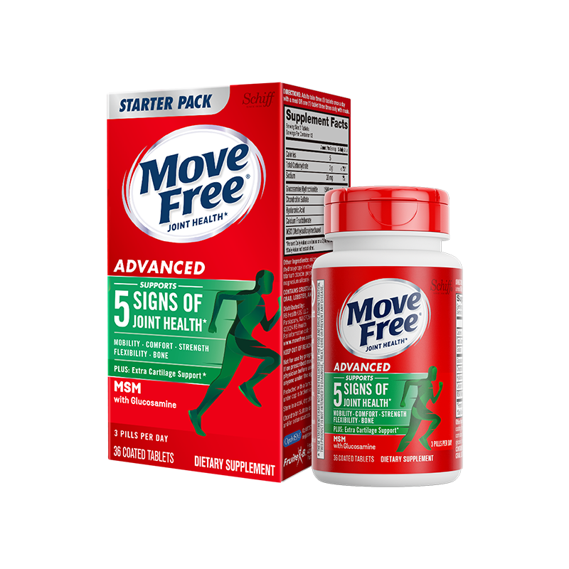 鲨鱼软骨素 movefree 氨糖关节养护老年人